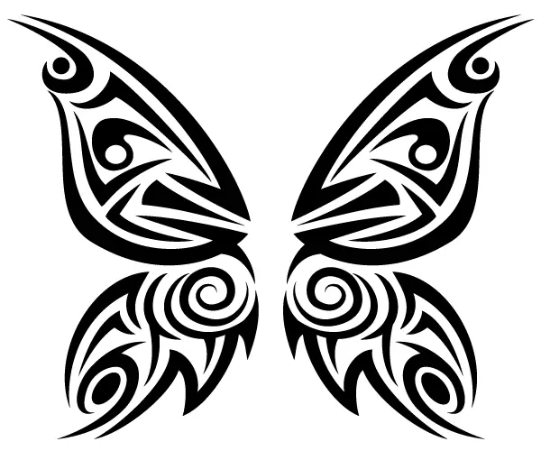 Free Tribal Butterfly Vector