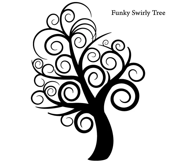 Free Vector Funky Tree