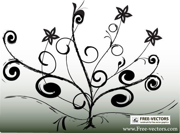Free Flower Ornaments Vector Illustration
