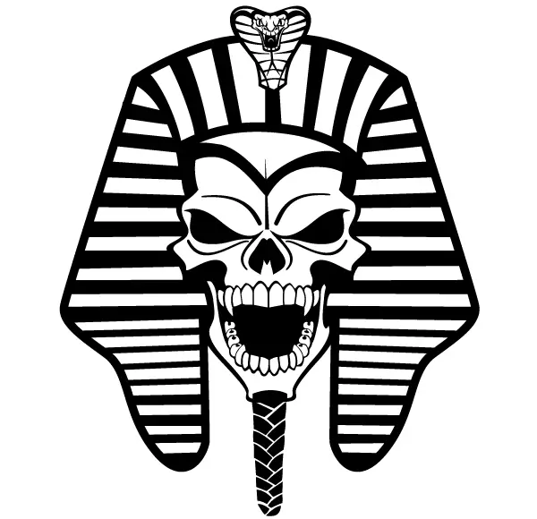 Pharaoh Skull Vector Image