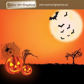 free vector halloween clipart background