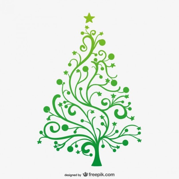 minimalist christmas tree icon
