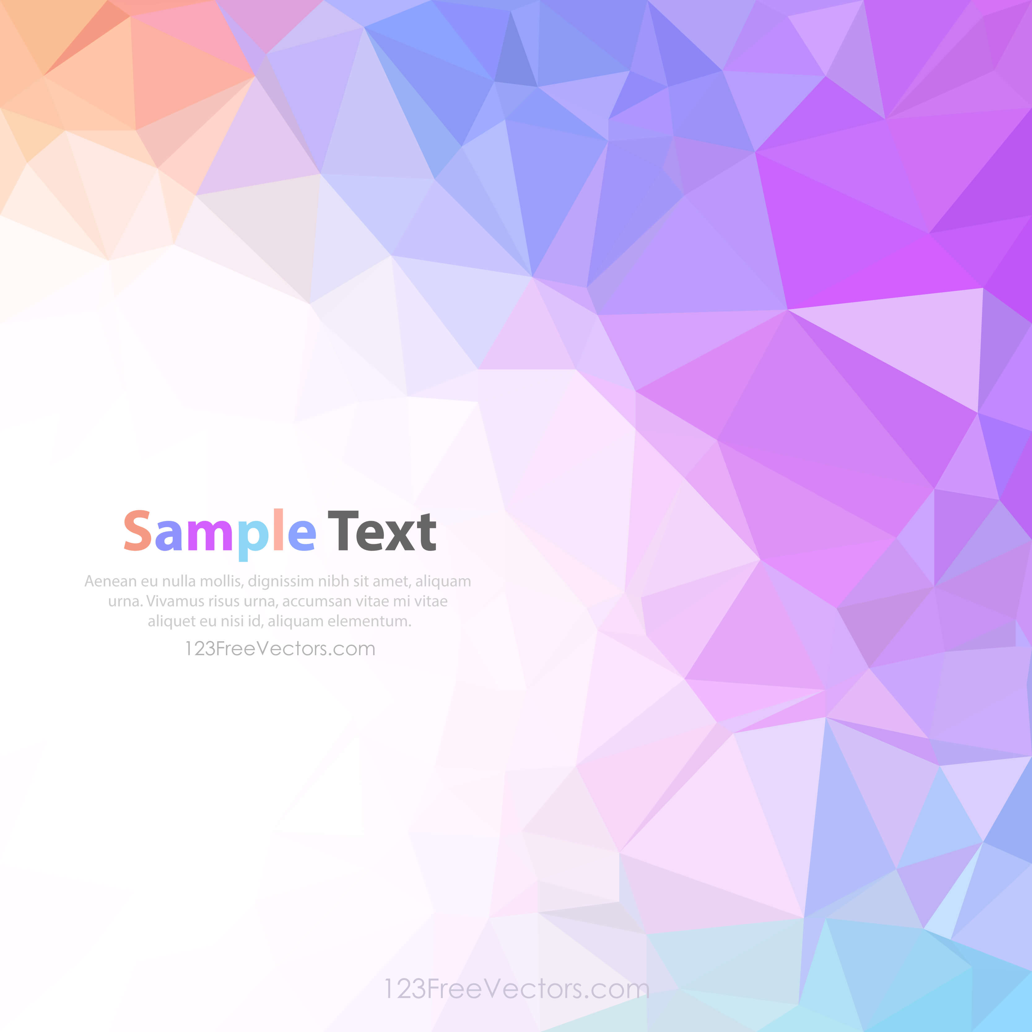 Colorful Geometric Polygon Background Design 123Freevectors 