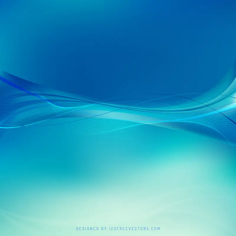 Abstract Turquoise Blue Flowing Lines Background | 123Freevectors