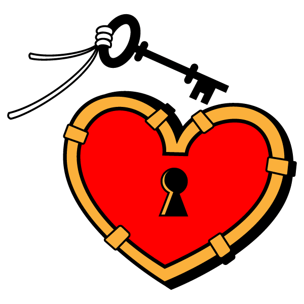 Download Heart Lock and Key Vector Image | 123Freevectors