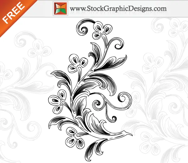 Download Beautiful Floral Free Vector Art Illustration