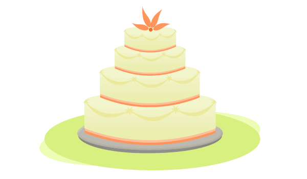 Free Wedding Cake Vector