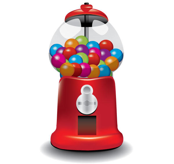 Free Gumball Machine Vector Illustration