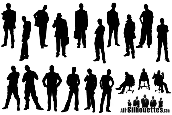 Download Man Silhouette Free Vector Pack