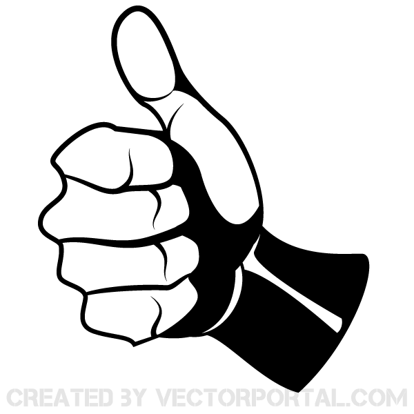 562 thumbs up vector art