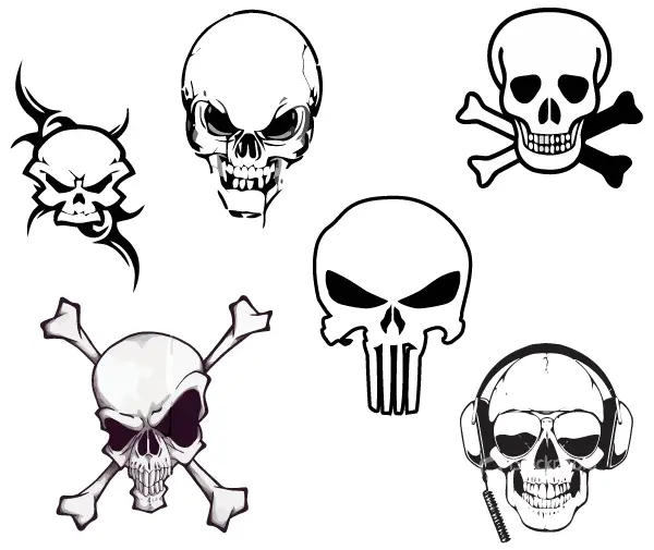 Download Vector Skulls Free | 123Freevectors