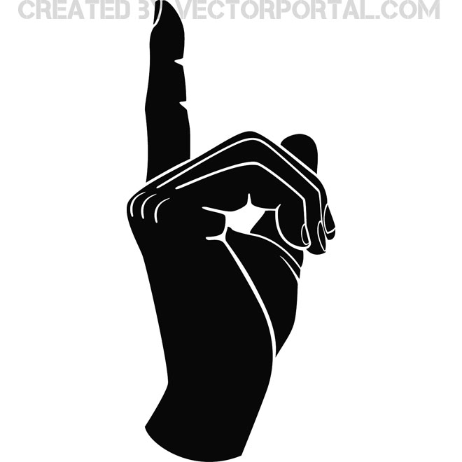 Download Hand Gesture Point Finger Free Vector