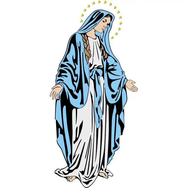 Download Holy Mary Image Free Vector | 123Freevectors